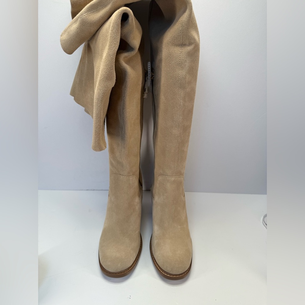 NWOB Kelsi Dagger Brooklyn Logan Fawn Suede Over-the-Knee Women's Boots 8 - Picture 13 of 16